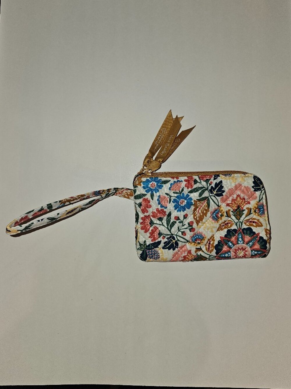 NWT Vera Bradley RFID Double Zip ID Enchanted Mandala Wristlet Wallet Bag Purse